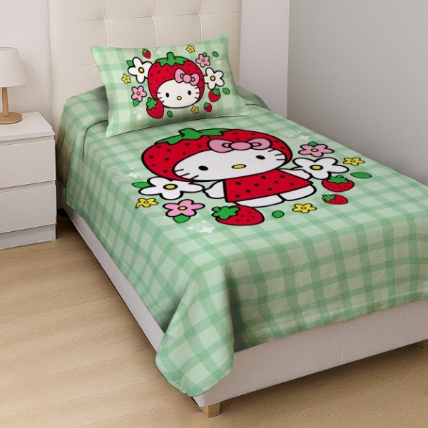 Producto - Cubrecama + Funda Hello Kitty Fruti