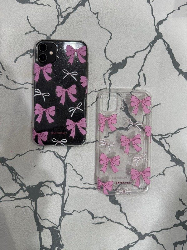 Producto - case moño rosa brillosa iph 13 pro max