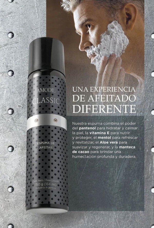 Producto - Espuma de Afeitar "Classic" Amodil de 150 gramos