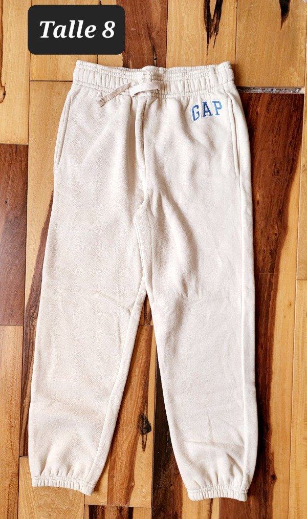 Producto - Pantalón con friza gap talle 8 beighe
