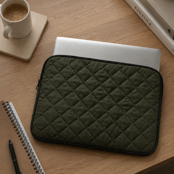 Producto - Funda para notebook matelasse verde