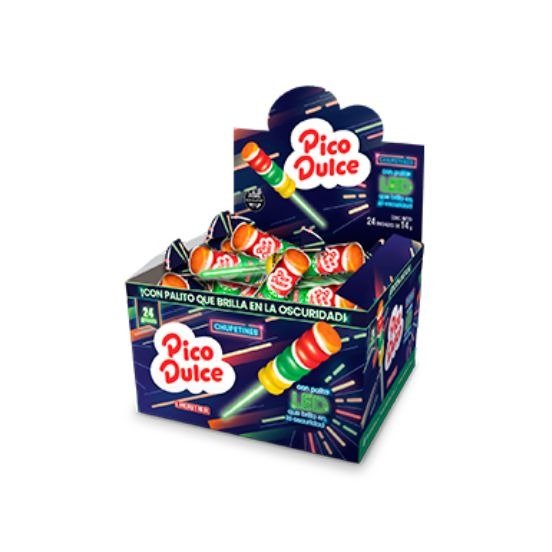 Producto - Chupetín Pico Dulce LED x24unid (Lheritier)