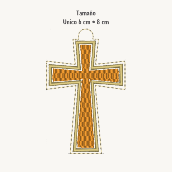 Producto - Matriz de Bordado - Souvenir ITH - Cruz Mosaico - 1