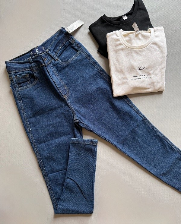 Producto - Jean tiro alto elastizado/azul