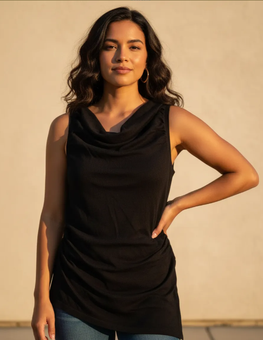Producto - Musculosa Drapeada irregular - 0