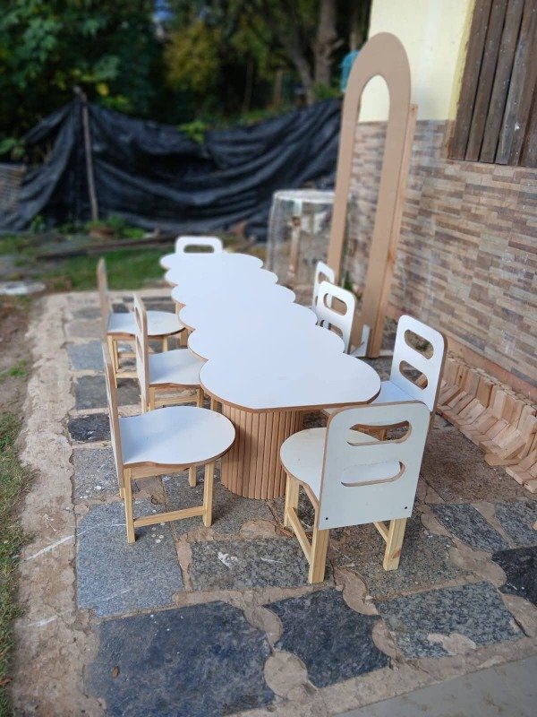 Producto - mesa con Sillas Melanina de 15mm