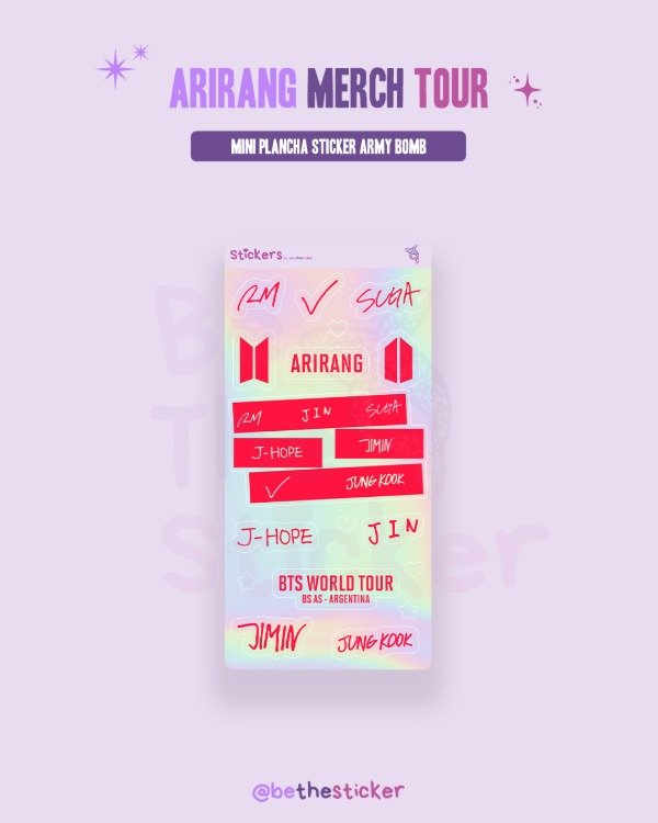 Producto - Mini Plancha Sticker Army Bomb