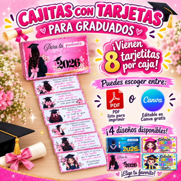 Producto - CAJITAS CON TARJETAS EGRESADOS