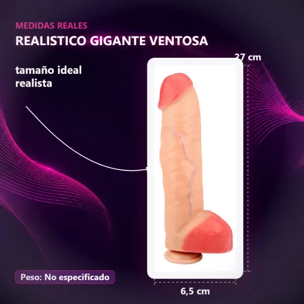 Producto - Realistico Gigante C/Sopapa Y Testiculo - 1