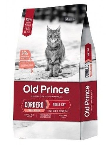 Producto - OLD PRINCE NOVEL CORDERO Y ARROZ GATO ADULTO 3KG