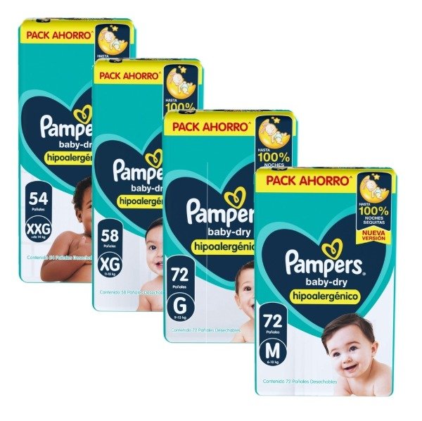 Producto - PAÑALES PAMPERS BABYDRY MES CONSUMO