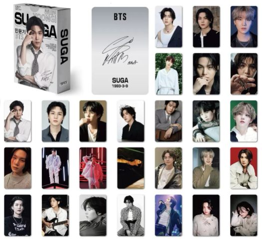 Producto - Lomocard 55 photocards fanmade SUGA BTS