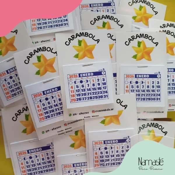 Producto - 25 Mini calendarios con tu logo