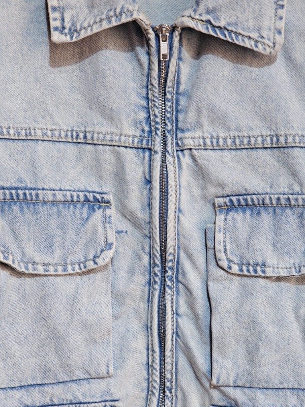Producto - Campera de Jean HM Celeste t.M - 4