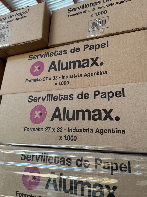 Producto - Servilletas 30x30 ALUMAX blanco eco x 1000 unid OFERTA