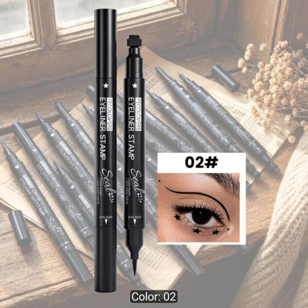 Producto - Delineador en Fibra Negro con Stamping Estrella