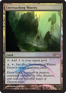 Producto - Encroaching Wastes Foil  FNM Promos