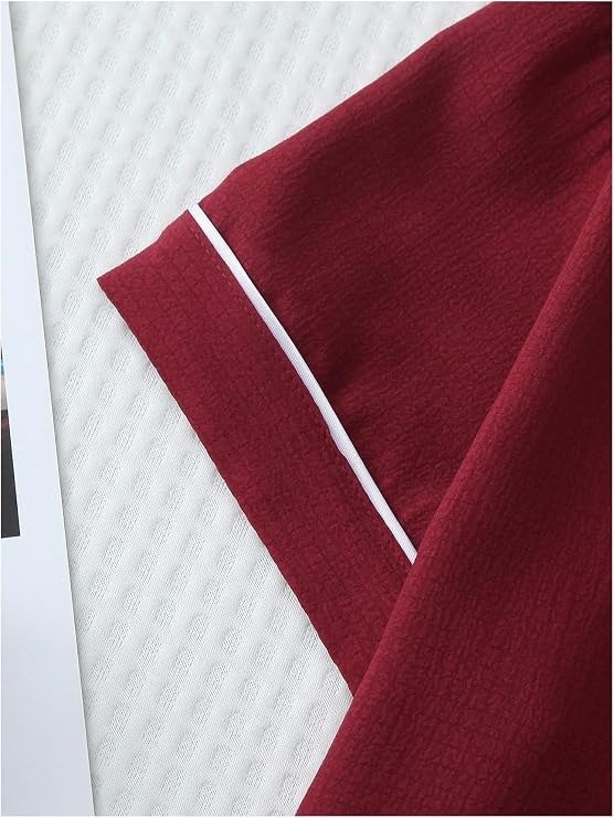 Producto - Conjunto de pijama de 2 piezas Borgoña - 6