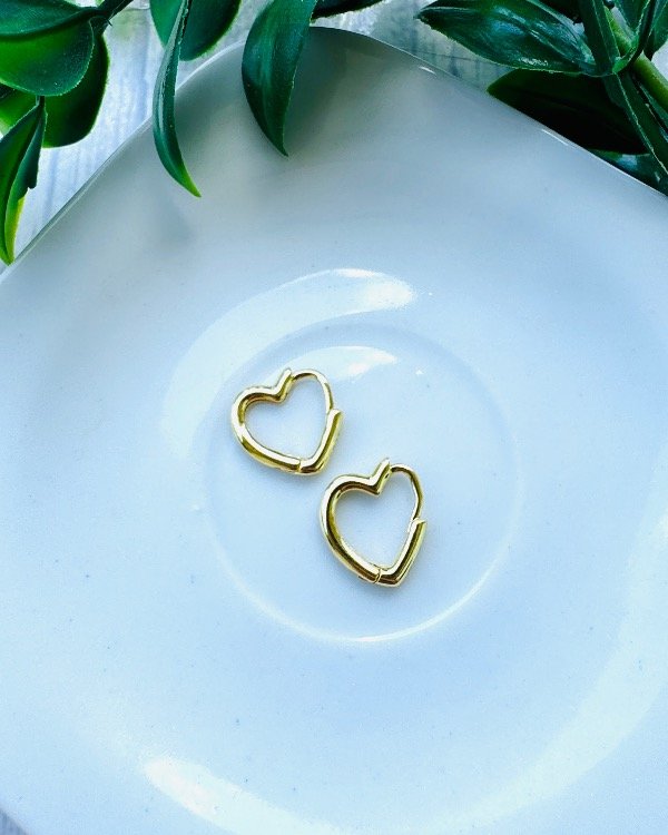 Producto - ARO CORAZON DORADO ENCHAPADO DORADO