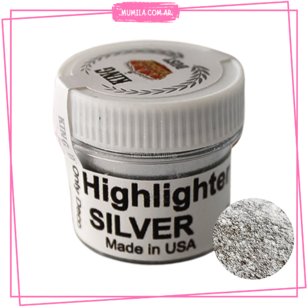 Producto - Colorante Plateado King Dust HIGHLIGHTER EN POLVO