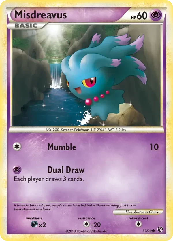 Producto - Misdreavus 57/90 HeartGold and SoulSilver: Undaunted