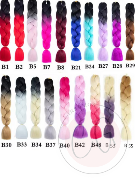 Producto - Kanekalon BICOLOR x mayor X 10U (tardanza 48hs hábiles)