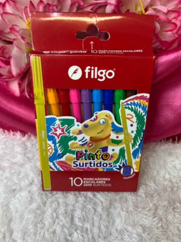 Producto - Marcador fibras x 10 filgo