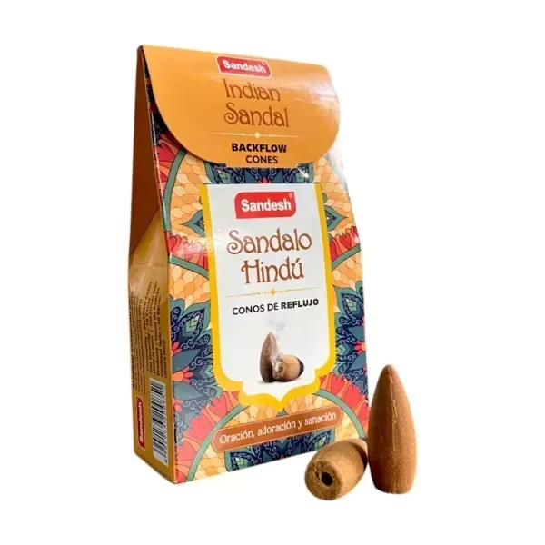 Producto - Conos cascada Sandesh sandalo x 12 unid.