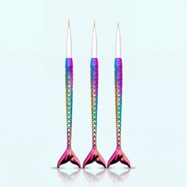 Producto - SET PINCEL LINER PARA DECORACION DE UÑAS COLA DE SIRENA