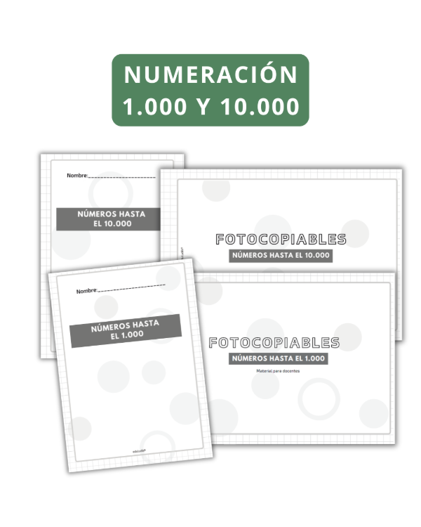 Producto - Numeración: 1.000 y 10.000