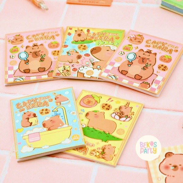 Producto - Librito stickers Capybara x 10 hojas