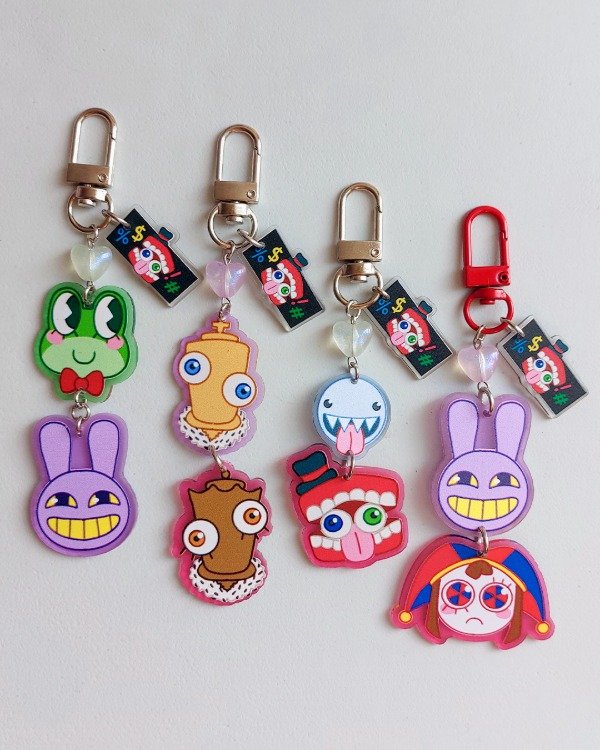 Producto - LLAVEROS DIJES DUOS - DIGITAL CIRCUS by ShiKuro