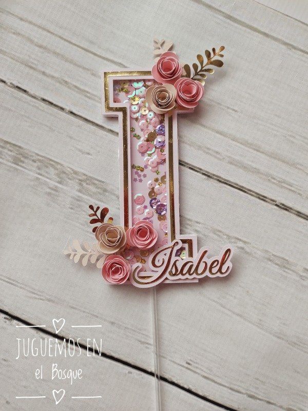 Producto - Caketopper numero o inicial