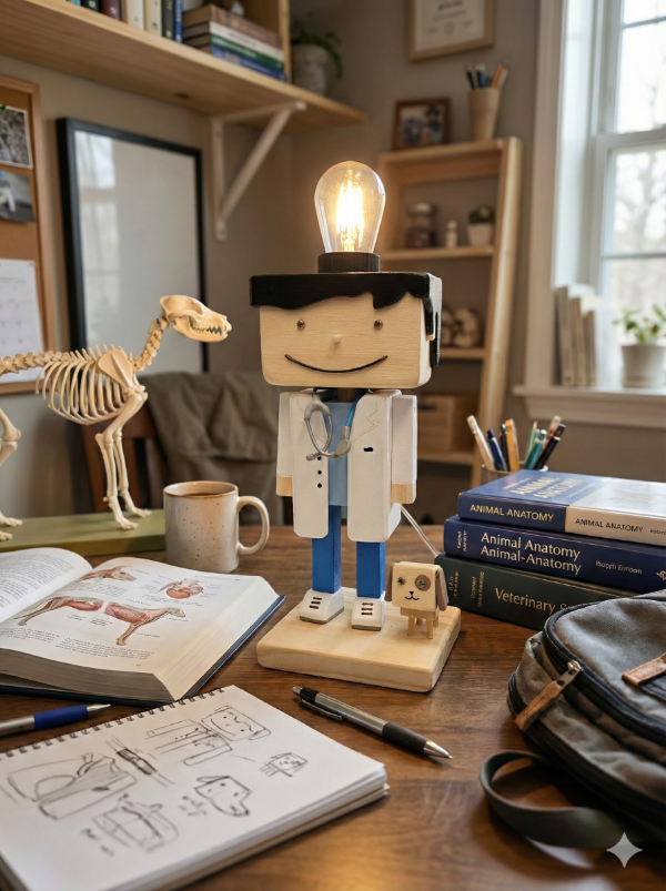 Producto - Dr. Patitas Velador Artesanal de Veterinario