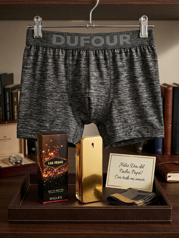 Producto - COMBO MASCULINO PERFUME LAS VEGAS (one million) 100 ml + BOXER DUFOUR