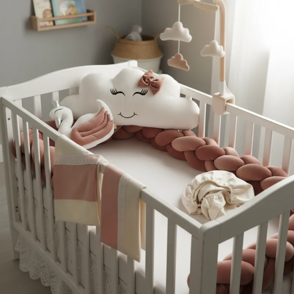 Producto - Set de Chichoneras de Plush: Trenza, Nube y Cisne - 2