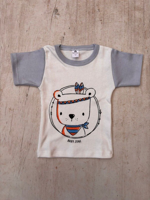 Producto - Remera algodón estampada 18/36M precio x4 U - 2