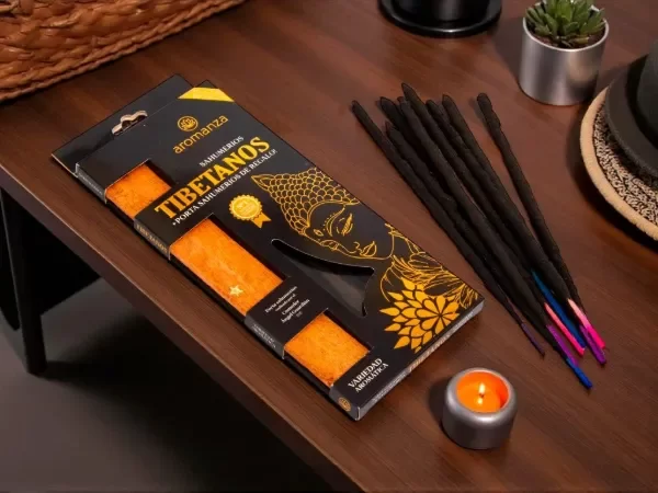 Producto - Pack sahumerio + porta sahumerio de madera - Aromanza - 13