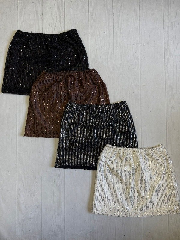 Producto - [4961] Pollera tiro bajo lentejuelas ''Dior''