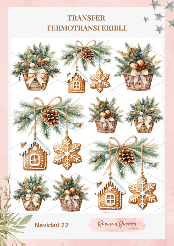 Producto - Transfer termotransferible - Navidad 22