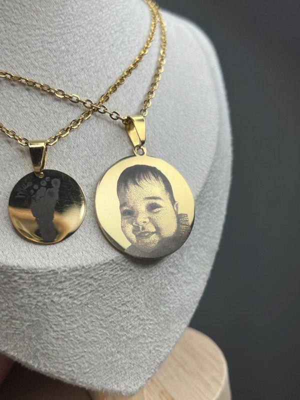 Producto - Collar Circulo 2cm REALISMO personalizado AD - 0