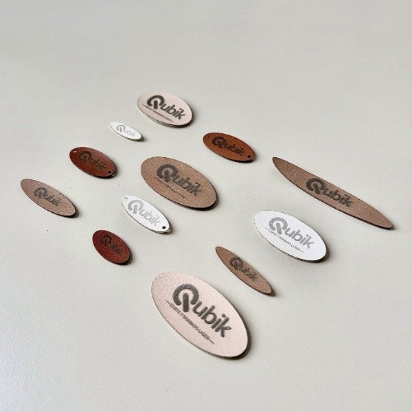 Producto - ETIQUETAS OVALADAS CUERO PU - PACK - 3