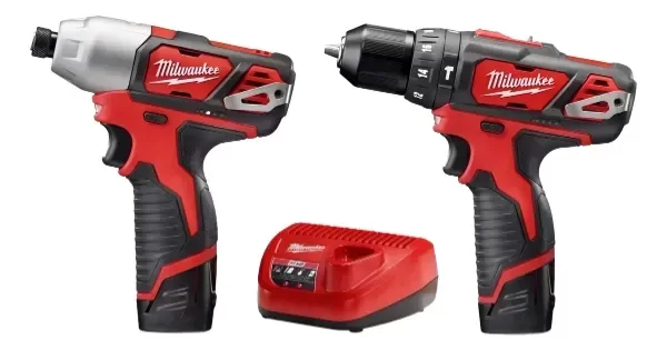 Producto - Kit Taladro Percutor Atornillador Impacto Milwaukee 2497-259a 12v 2497