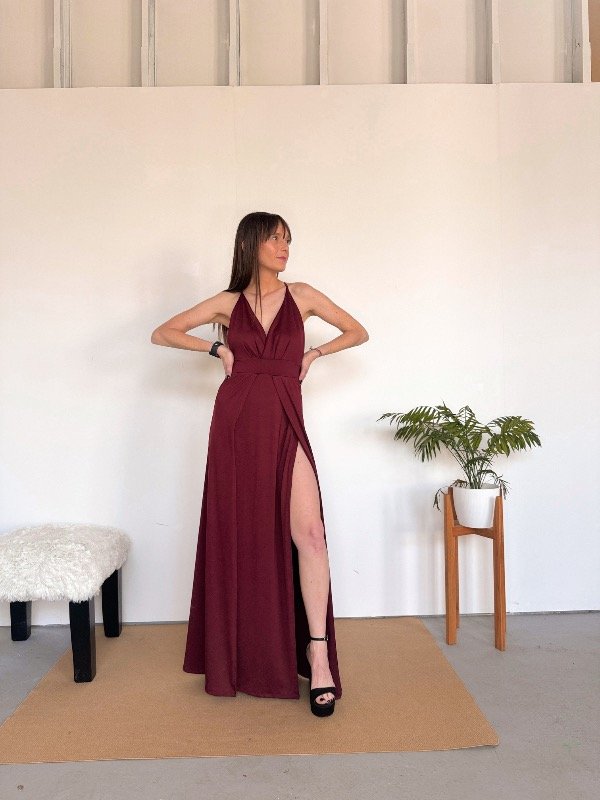 Producto - Vestido burdeos