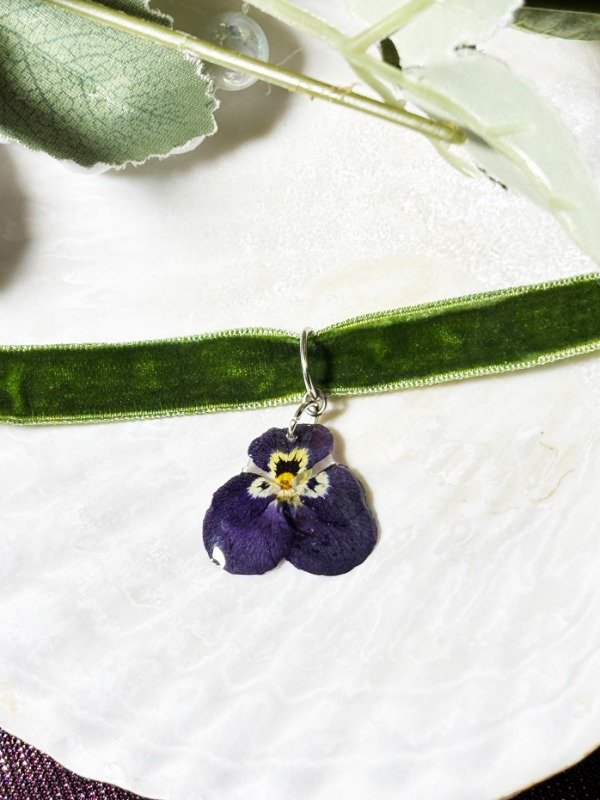 Producto - Choker Pensamiento Violeta