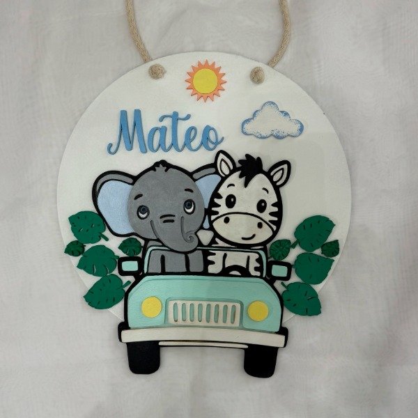 Producto - Cartel colgante SAFARI