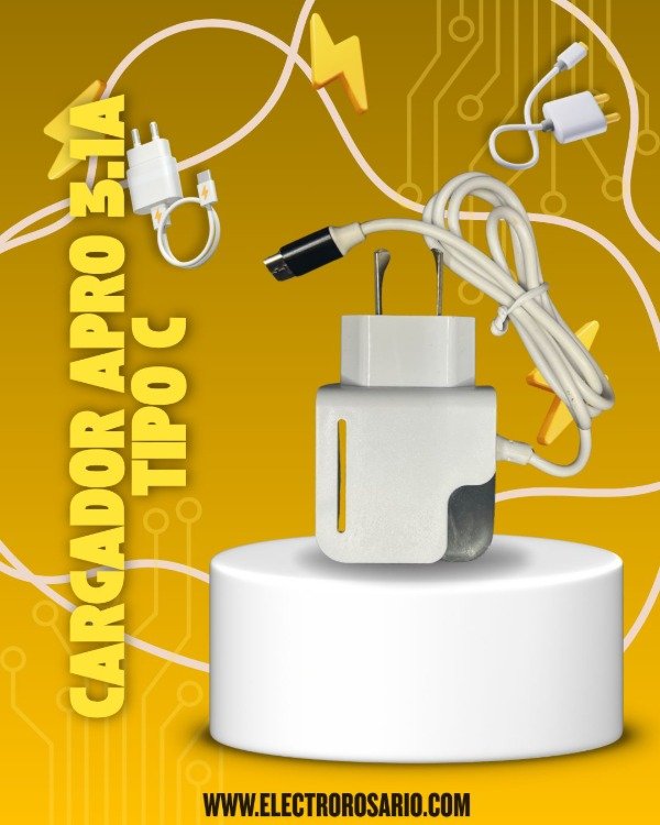 Producto - CARGADOR APRO 3.1A TIPO C