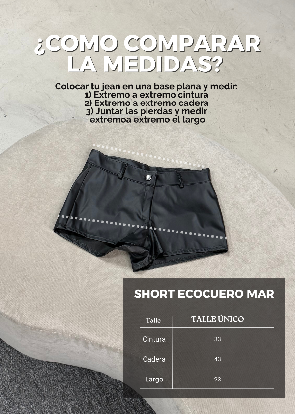 Producto - Short Ecocuero Mar - 2