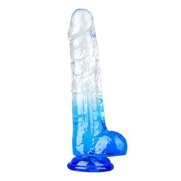 Producto - Dildo Transparente Cristal Blue
