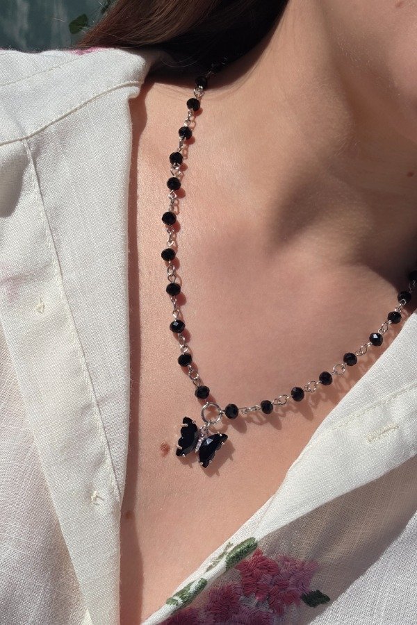 Producto - Collar Farfalla - Negro